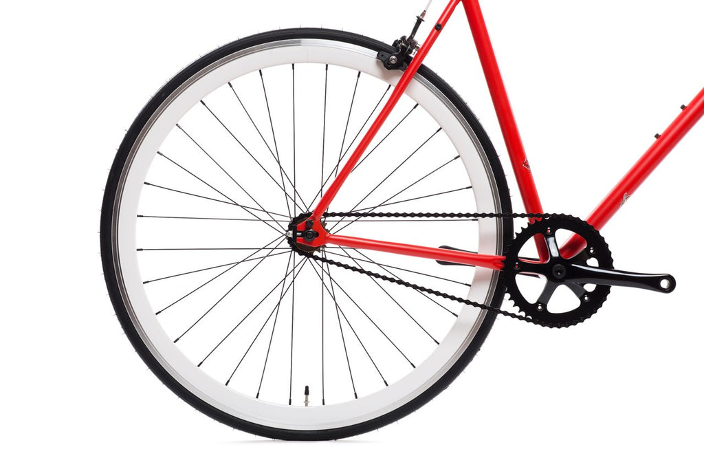 Black and red online fixie bike