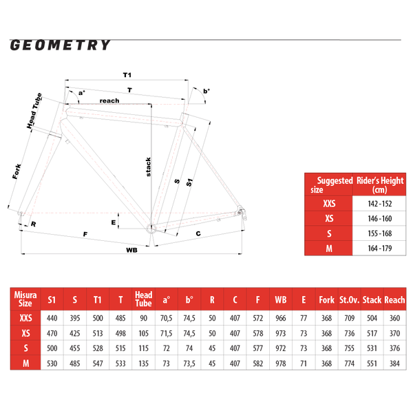 Cinelli size chart deals